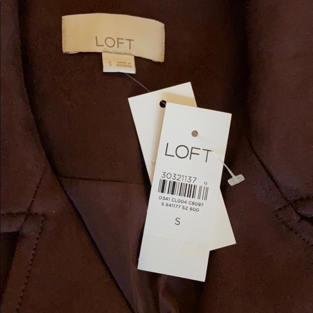 LOFT Faux Suede Moto Jacket - Picture 4 of 4